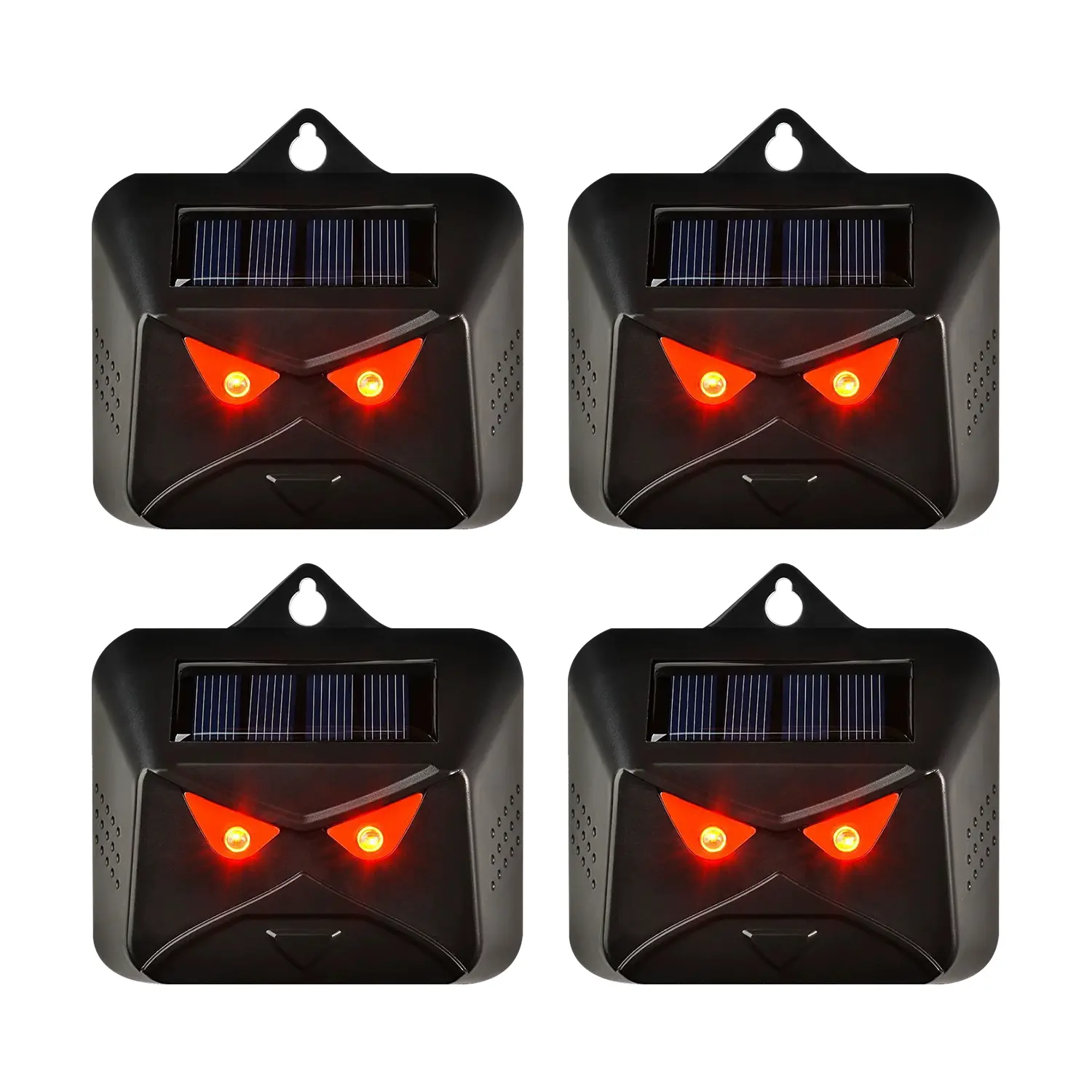 Mowothy Solar Nocturnal Animal Repeller 4 Pack - Effective Repellent Device for Coyote, Deer, Fox, Raccoon, Skunk - Powerful Outdoor Coyote Deterrent - Predator Lights for Chicken Coop,Farm,Yard,Garden,coyotecat repellent outdoorcat deterrentcat deterrent