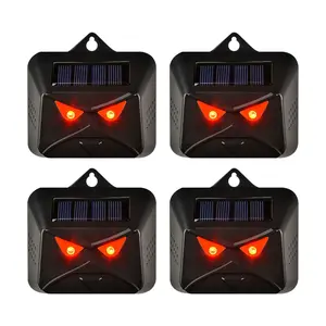 Mowothy Solar Nocturnal Animal Repeller 4 Pack - Effective Repellent Device for Coyote, Deer, Fox, Raccoon, Skunk - Powerful Outdoor Coyote Deterrent - Predator Lights for Chicken Coop,Farm,Yard,Garden,coyotecat repellent outdoorcat deterrentcat deterrent