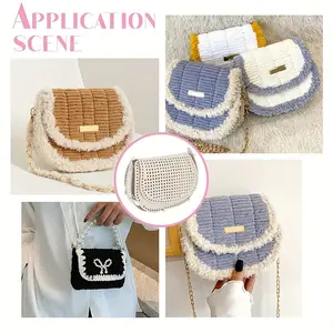 3 Piece DIY Handcraft Saddle Bag PU Leather Pieces, Easy to Use, Self-Made Personalized Saddle Bag Core Material, Craft Supplies