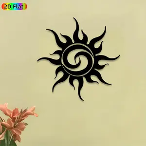 1pc Sun Metal Wall Art, Stylish Sun Statue Mural, Ideal Gift for New Year, Easter, Home Decor Enthusiasts, Decoration Items, Rust-Resistant Metal Wall Decor Wall Sculptures, Perfect for Patio Wall & Garden Fence, Eye-Catching Outdoor Decor