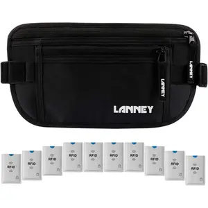 Money Belt for Travel Women and Men Slim Hidden Travel Wallet with RFID Blocking
