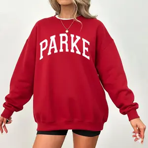Parke Red Sweatshirt, Fall Sweatshirt, Parke Crewneck Sweater, Christmas Shirt - Fashion for All Tastes - Unisex Style Variety - Unisex Designs