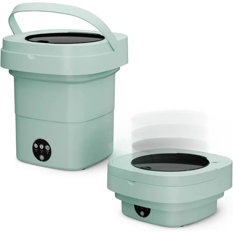Portable 11L Mini Washer 3 Timer Modes Auto Deep Clean