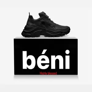Beni all black 6180 runners shoes Quick Dry Water-Resistant Comfortable Breathable Man Unisex Woman