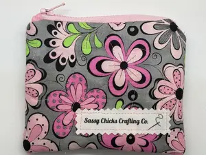 Quilted Mini Zippered Pouch