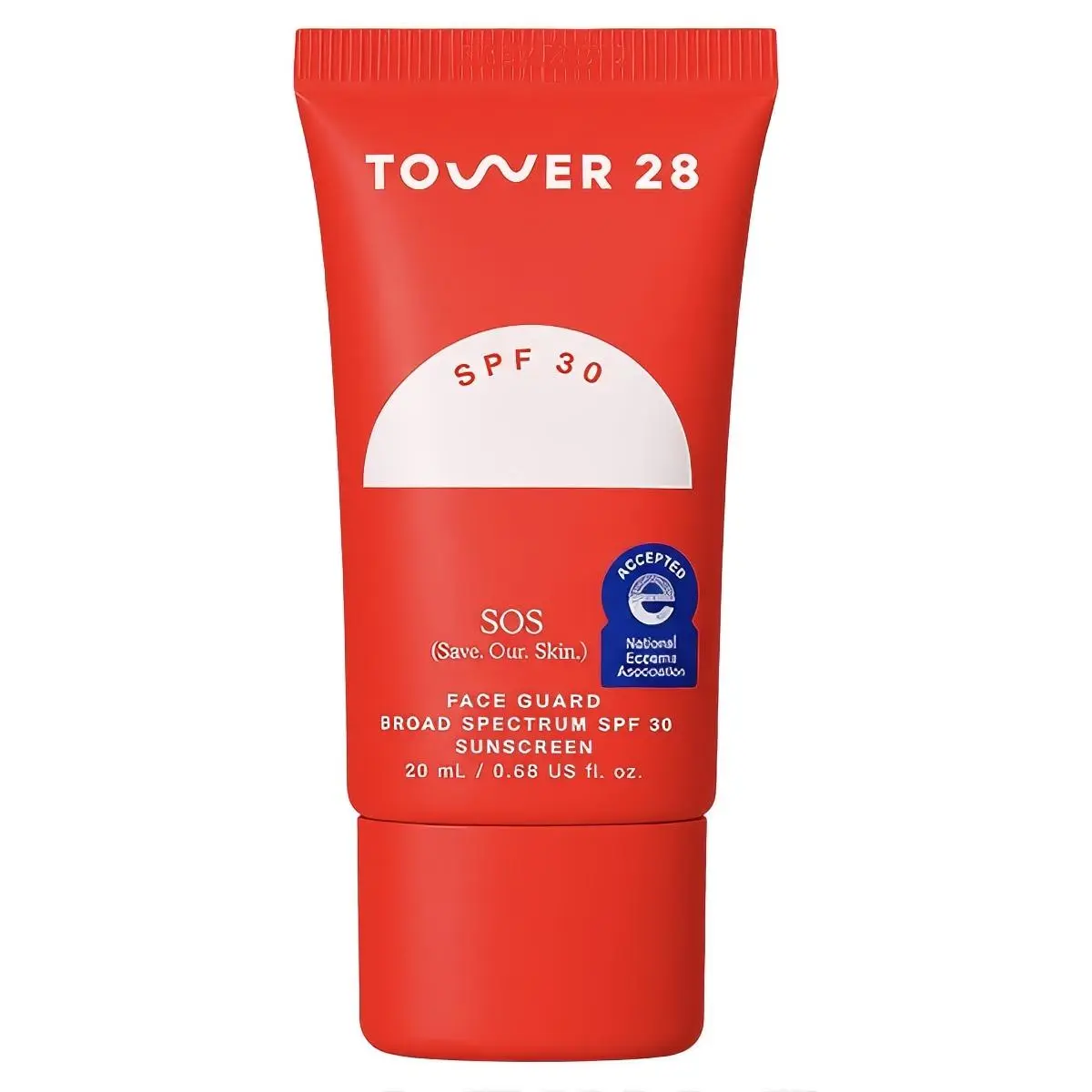 Tower 28 SOS Face Guard Broad Spectrum SPF 30 Sunscreen 20 mL - National Eczema Association Accepted