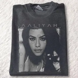 Vintage Aaliyah's Graphic Tee - Aaliyah Album Tee - Queen Of R&B Shirt - Aaliyah Vintage Graphic Tees - 2000's R&B - Queen Of Singer - Gift For Fan Aaliiyah Shirt - 90's R&B - Top Menswear Womenswear Streetwear Cotton Comfort