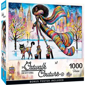 Catwalk Couture - Chic Kitty Stroll 1000 Piece Puzzle