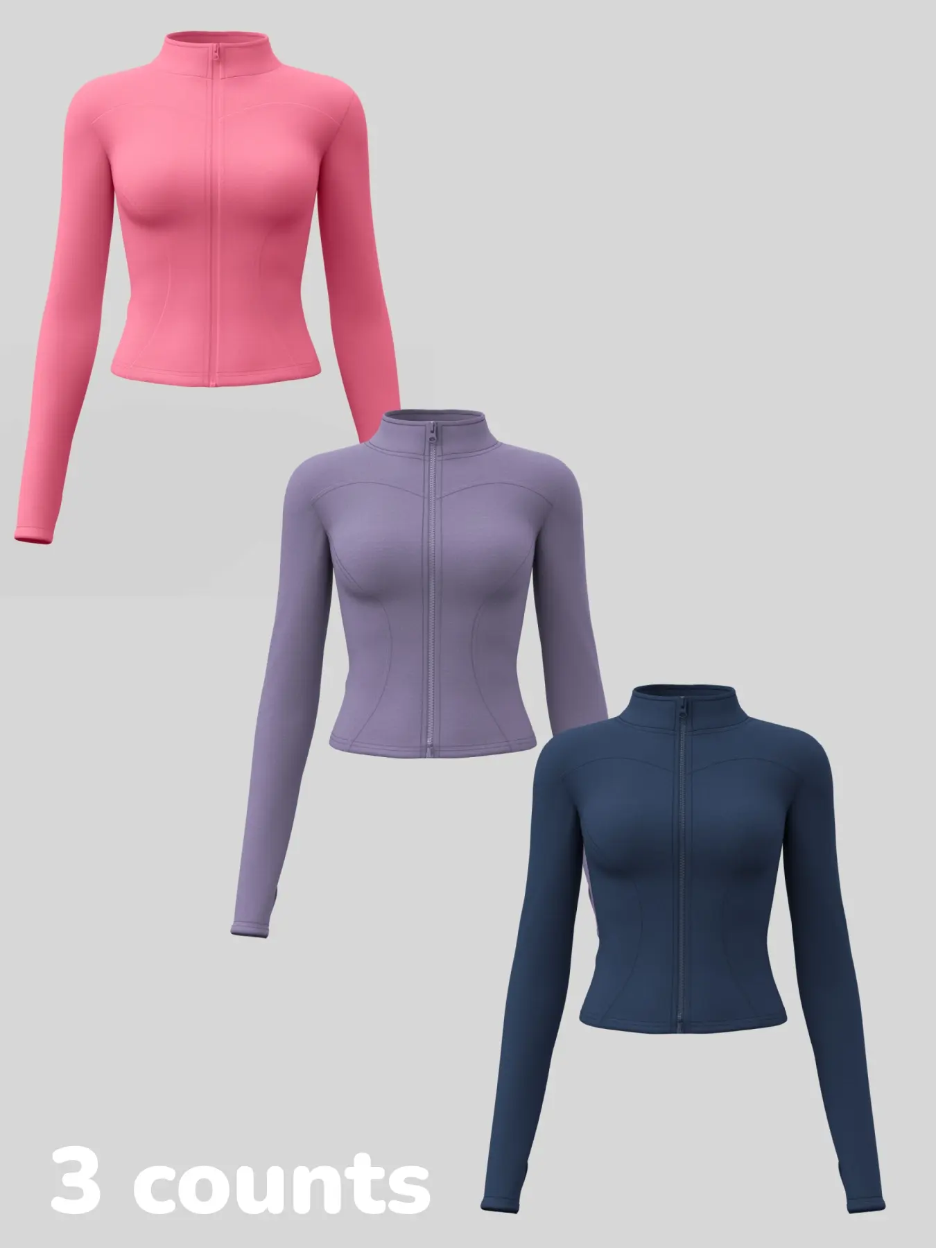 Raspberry Red + Purple + Dark Blue