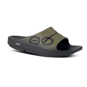 OOFOS Unisex OOahh Sports Sandals in Tactical Green