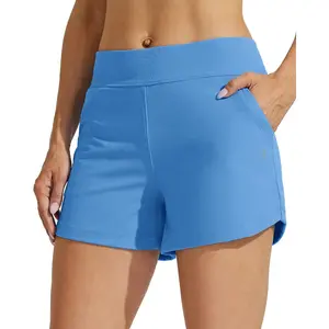 Willit Women's 3.5“ Swim Board Shorts Swimming Bottoms Tummy Control Beach Shorts with Liner