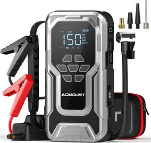 Father’s Day Gift | ACMOUNT 5-in-1 6000A Portable Jump Starter, 150PSI Air Compressor Tire Inflator, Car Battery Booster for 10.0L Gas & 8.0L Diesel Engines, Outdoor Emergency Power Bank & Car Repair Tool Kit