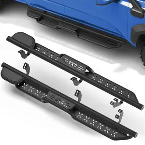 Running Boards Side Steps 2024-2026 TOYOTA TACOMA DOUBLE CAB, Powder Coated Black Nerf Bars