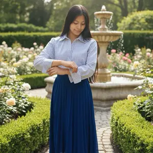 Women's Striped Blouse - Long Sleeve, Casual Style, Fitted Design, Perfect for All Seasons