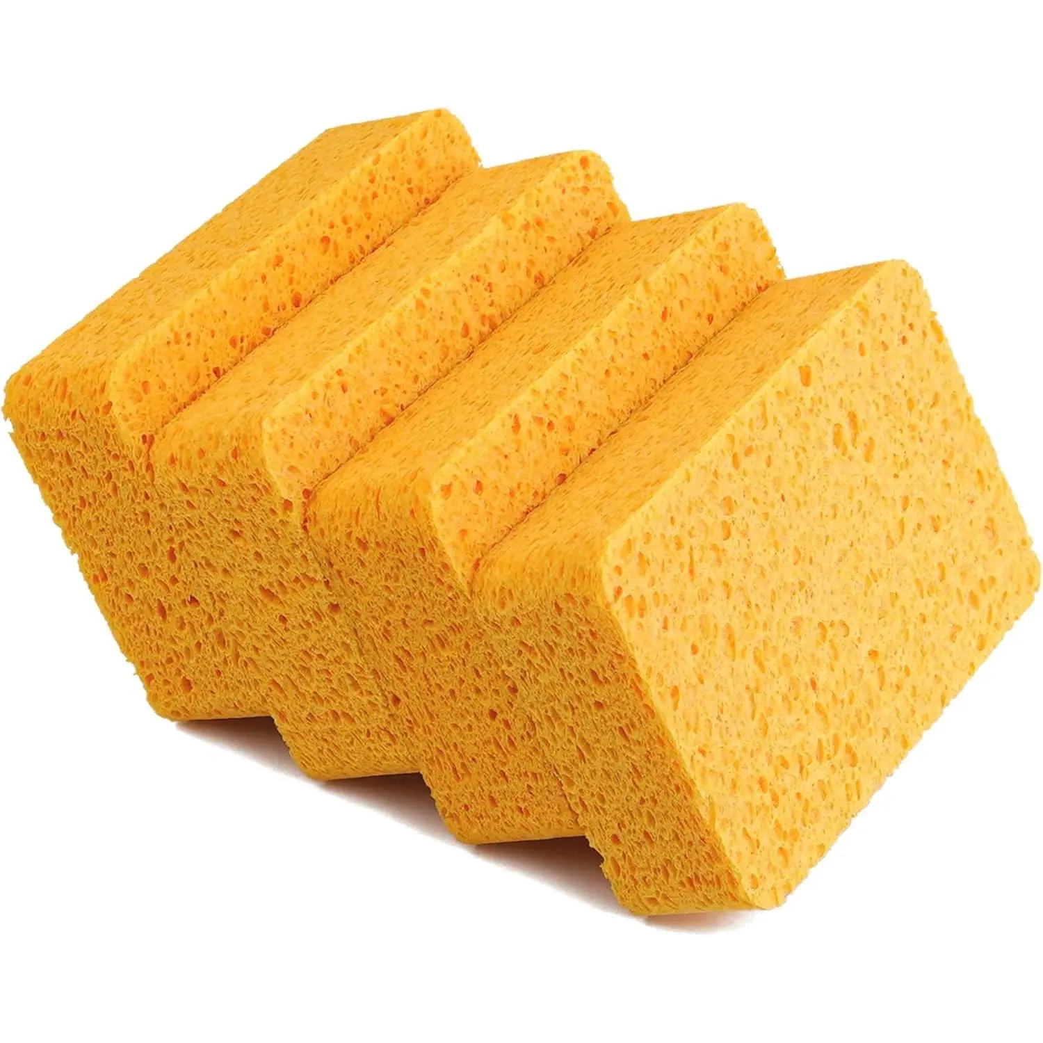 Kitchen Sponges, Dish Sponges, Cleaning Sponges, Scrub Sponge, Non Scratch Sponge, Large and Thick (4 )
