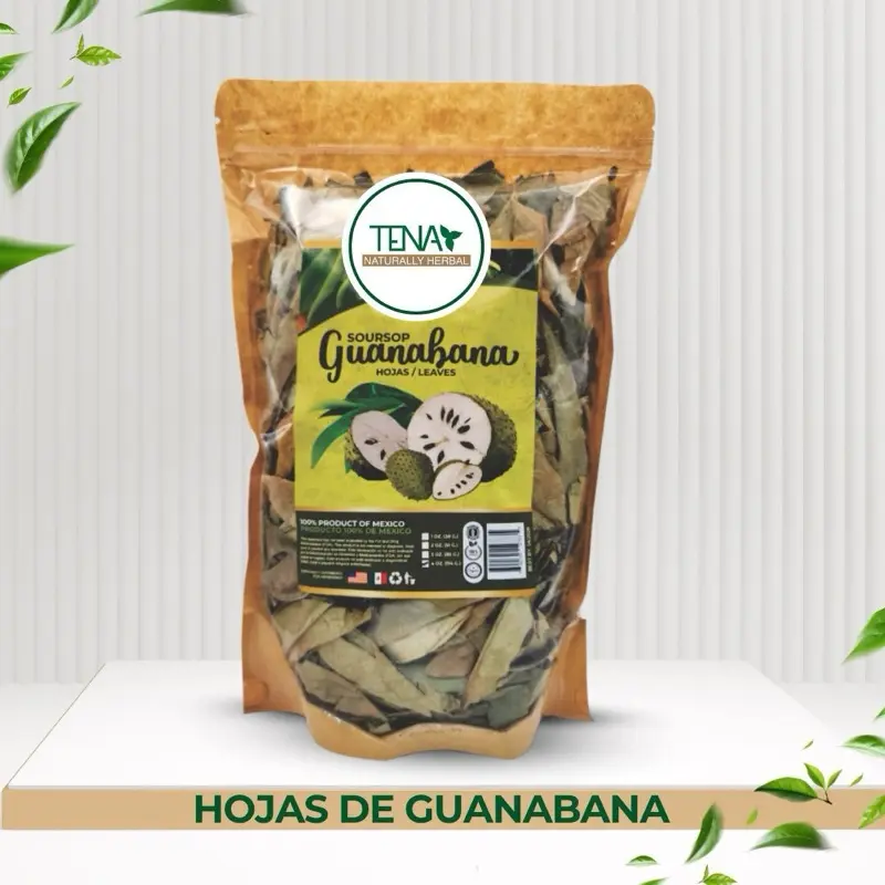 Tena Natural LLC- Whole Dried Graviola Soursop Leaves 4 oz   Hoja De Guanabana, Natural | From Mexico | Wildcrafted. Natural Sugar Free Tea Beverage Herbal Healthcare Tea