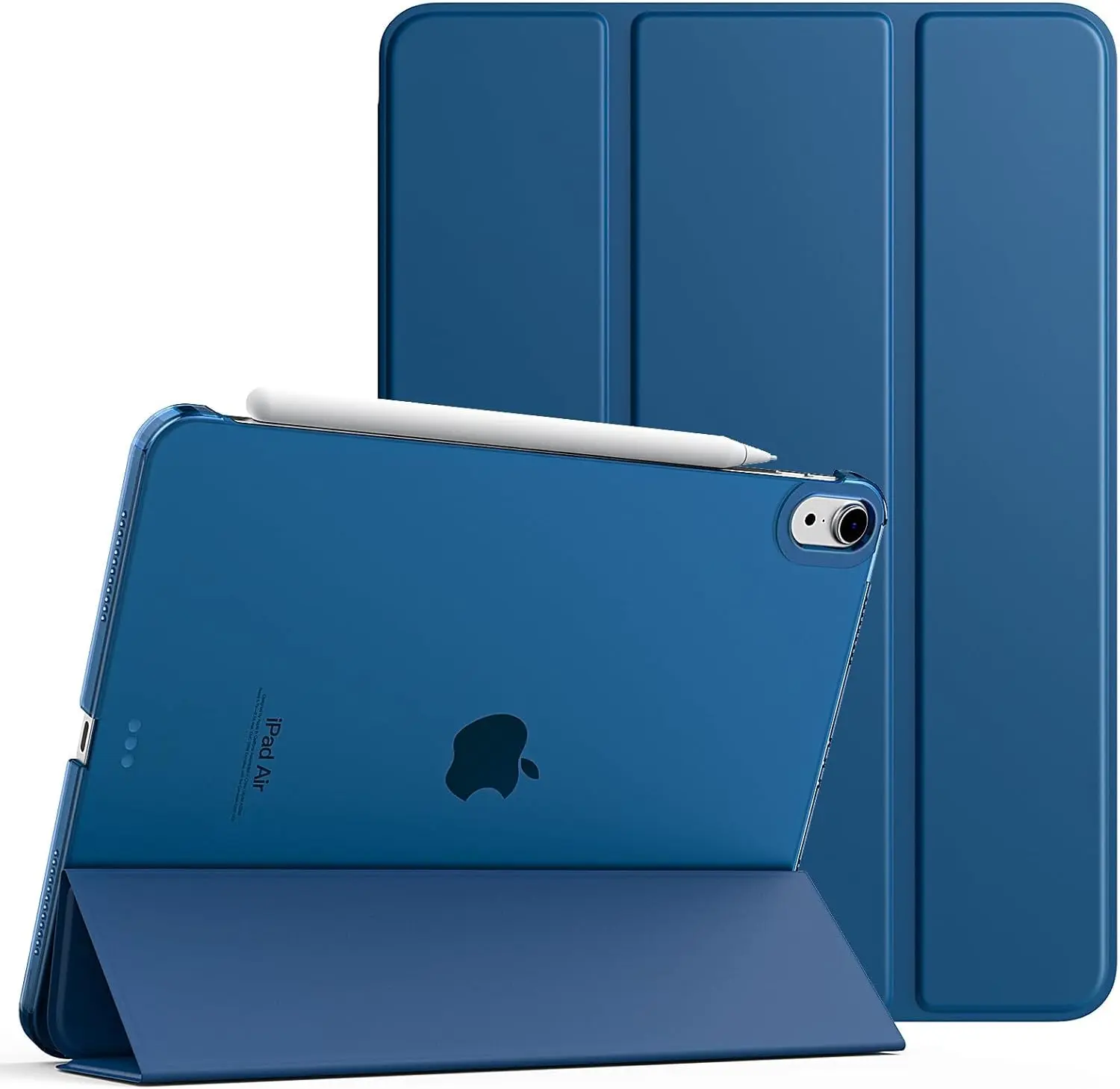TiMOVO for iPad Air 11 Inch Case (M4 2026/M3 2025/M2 2024), iPad Air 5th Generation 2022/4th Gen 2020 10.9 Inch, Slim Hard Translucent Back Cover, Support Auto Wake/Sleep, Abyss Blue