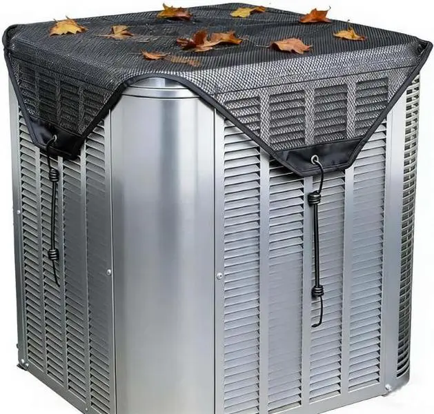 28×28 inch dust cover for central air conditioning outdoor units; mesh-style AC outdoor unit cover — high-quality universal protective cover for home external equipment against dust