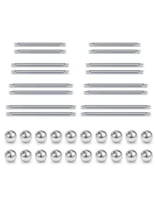 16pcs Stainless Steel Tongue Nail, Body Piercing Jewelry Set for Men & Women, Casual Classic Fashion Accessories for Party, Club, Piercings Kits, Body Jewelry Accessory