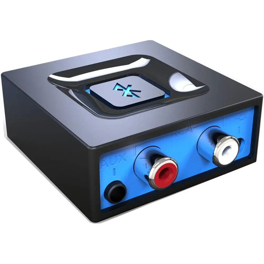 Wireless Bluetooth Audio Adapter for Home Stereo & Music Streaming Sound Systems - Works with Smartphones, Tablets, Computers, Speakers, USB Devices, Equipped with Control Buttons