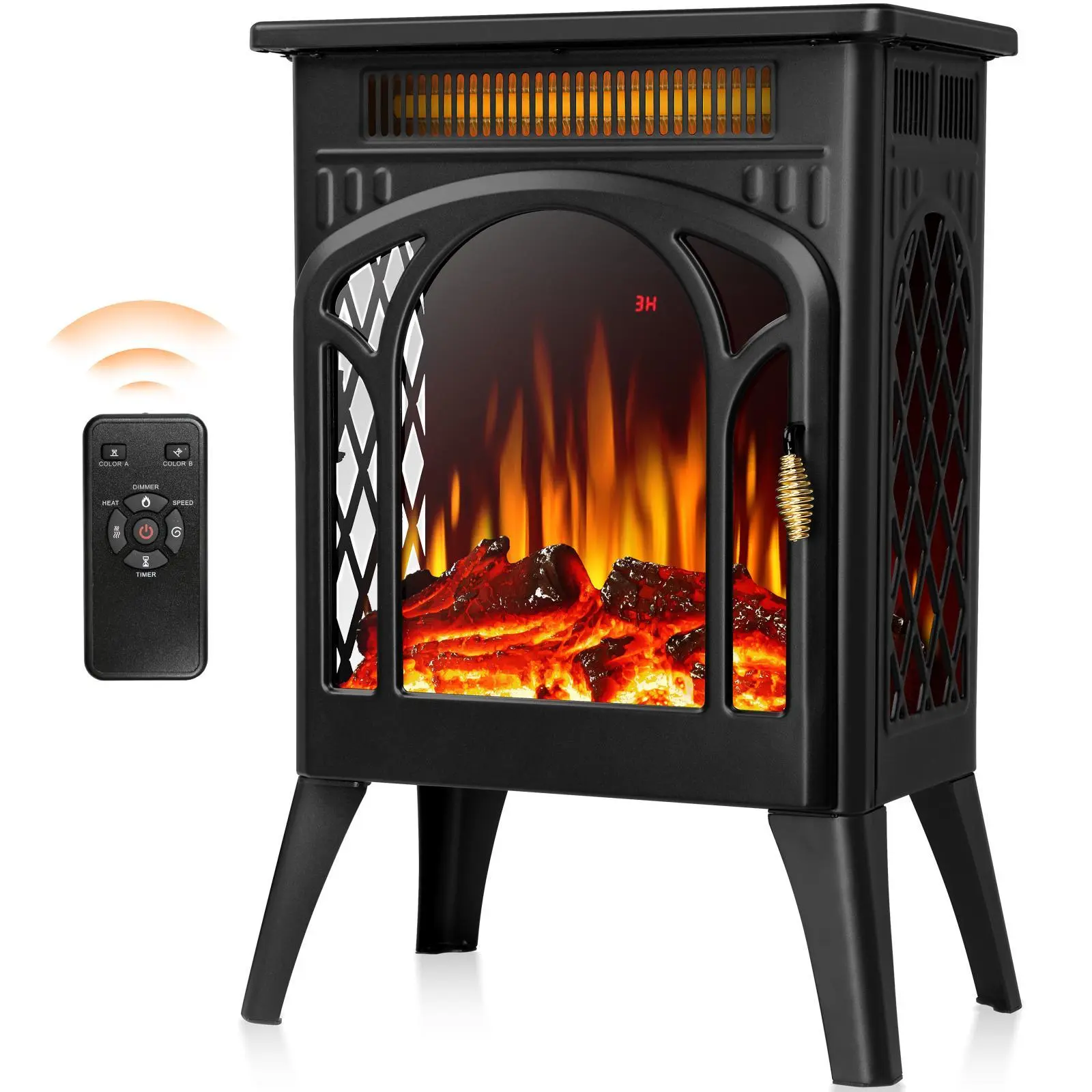 16Inch--Upgraded（4types of flames, remote control）