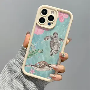 Phone Case: Phone Case:[Elegant Phone Case] Fashion Full Coverage Protective Case |     Elegant Turtle Back Pattern Design, Suitable for iPhone 17 E Air Pro ProMax iPhone16 15 14 Plus 13 12 Mini 11 X XS XR