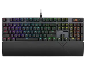 ASUS ROG Strix Scope II RX Gaming Keyboard - IP57-rated, Dampening Foam, Pre-lubed ROG RX Red Optical Switches, ABS Keycaps, multi-function controls, Xbox Game Bar function hotkeys, RGB - Black
