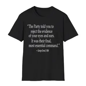 George Orwell 1984 Gift For Her Liberal Resist Shirt Political Activist Protest Inequality Tee