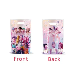 K-Pop Theme Birthday Party Gift Bag, Candy Bag, Snack Bag, Anime Lucky Bag, Cartoon Design, Perfect for Parties and Celebrations