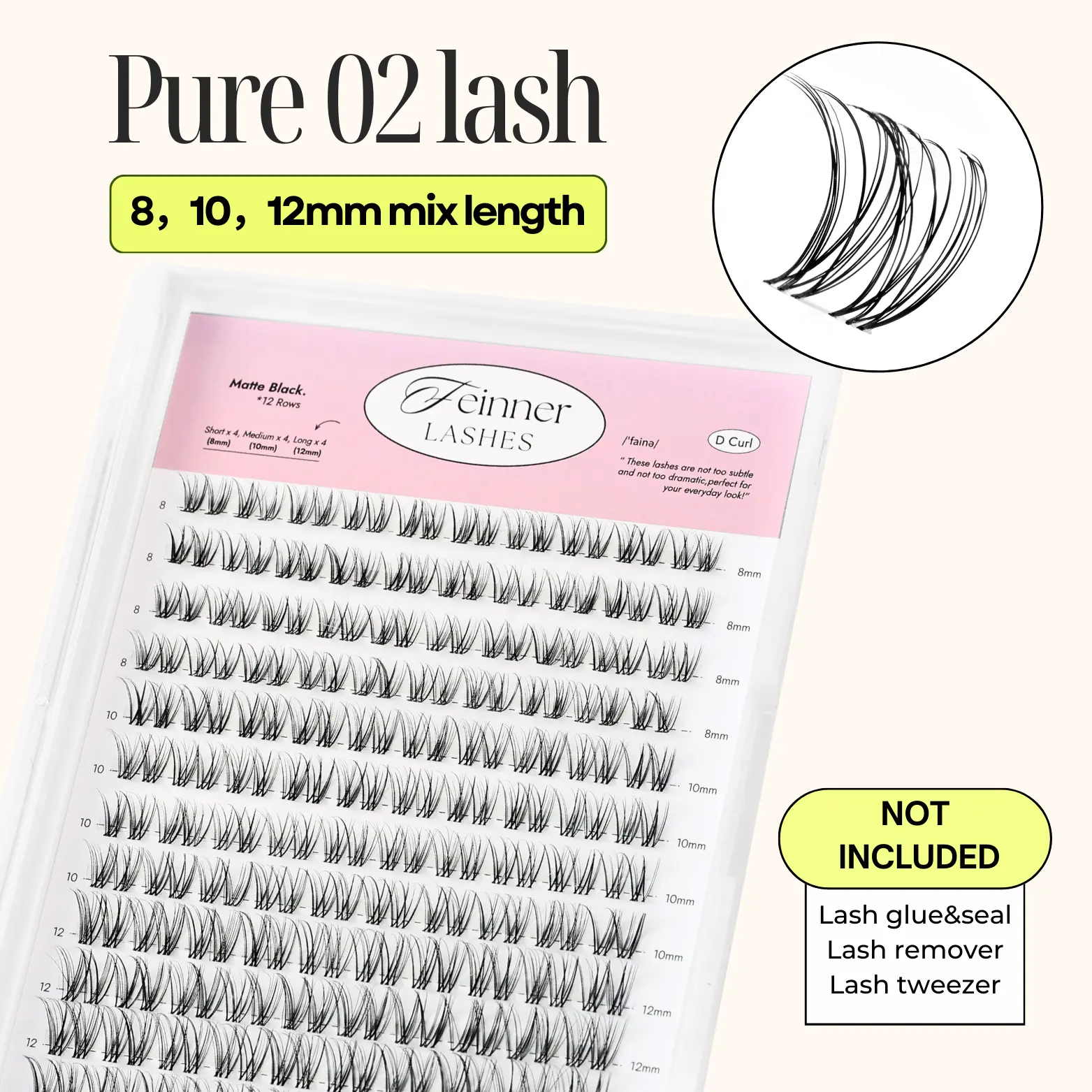 Only lash Pure 02 (8-12mm)
