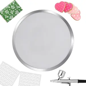 Cookie Stencil Screen, Tool for Cookie Stenciling & Airbrushing, Use on Its Own or with a Cookie Stencil Holder, Cookie Decorating Supplies, Made with Food-Safe Stainless Steel