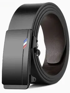 Men's Automatic Buckle Belt (no Clasp), Fashion Versatile, Suitable for Business Suits and Young People, Inner Lined Waistband