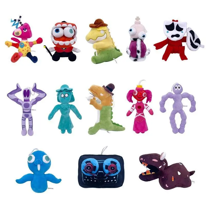 25cm The Amazing Digital Circus Gummigoo Plush Toy Digital Circus 2 Gangle Zooble Caine Jax Ponmi Pomny Clown Hare Jackson