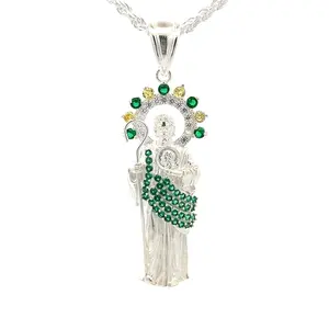 St Jude Pendant with Necklace (Sterling Silver .925)