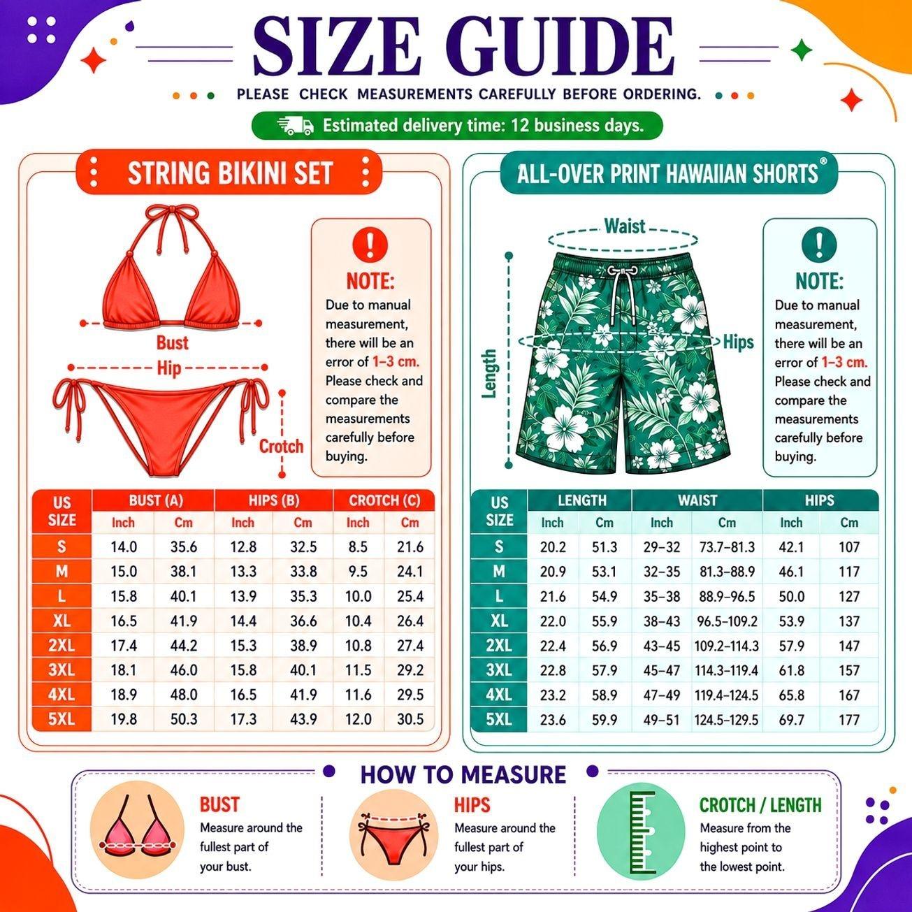 His & Hers Couple Matching Swimwear Set - Flamingo Palm Tree Print, Women's Cheeky Fit Tropical Bikini, Men's Drawstring Waist Swim Trunks, S-5XL UV Protective Polypropylene Fabric, Cold/Hand Wash, Hang Dry, Summer Honeymoon Gift, Handmade To Order