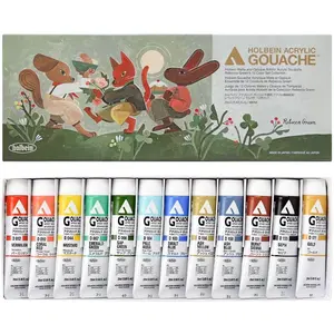 Holbein Rebecca Green Acrylic Gouache Set | 12 x 20ml