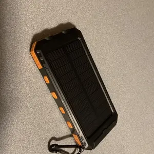 Portable USB Solar Power Bank, Dual 5V USB Ports Output, Durable Camping External Backup Battery Pack with Dual Super Bright Flashlights, Compass, and Easy to Use Design for All Mobile Devices, Perfect Gift for Christmas