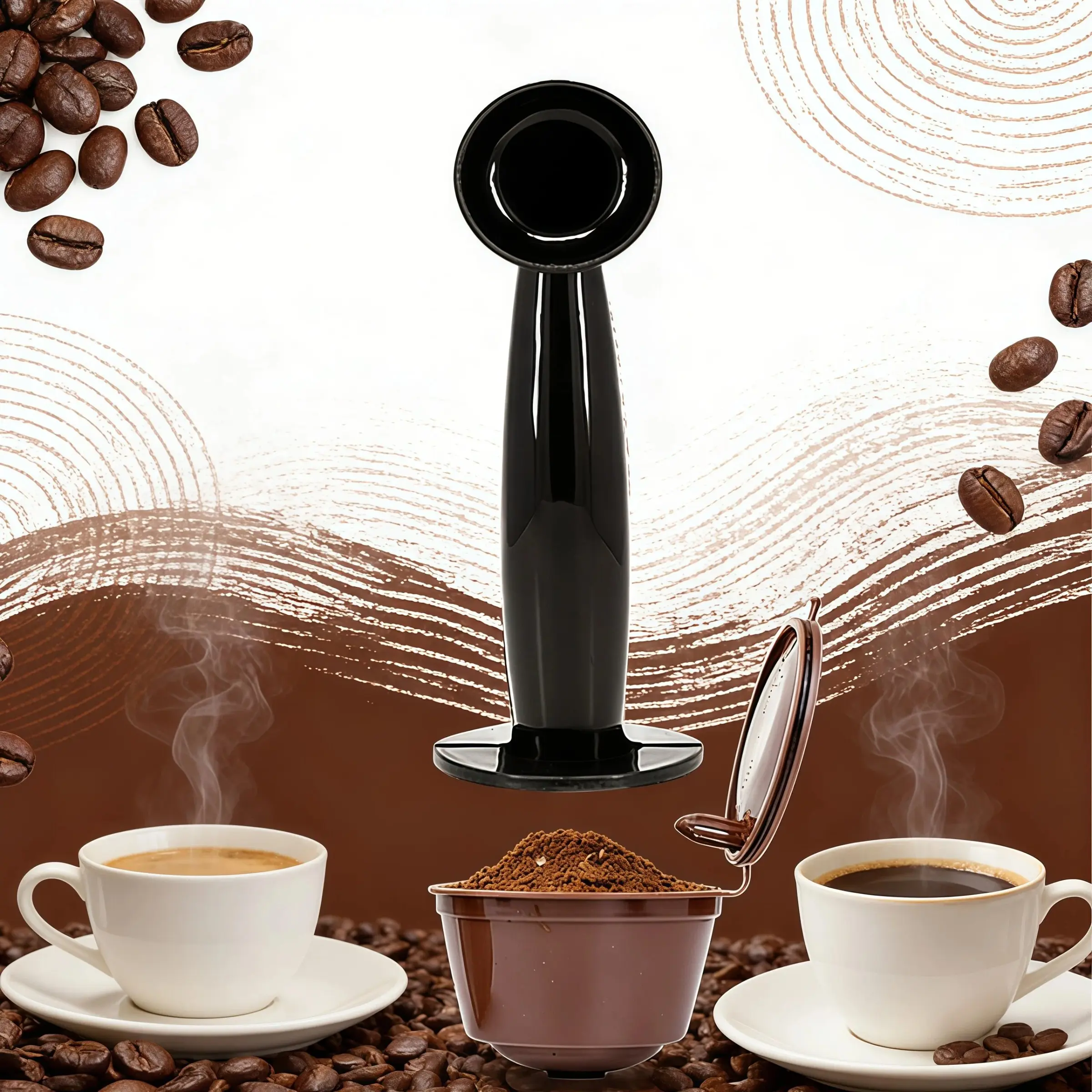 2-Pack Coffee Measuring Spoons, Multifunctional Espresso Tamper & Coffee Scoop, Ideal for Ground Coffee, Tea, Salt, Coffee Making Tool