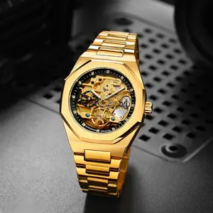 Forsining Skeleton Automatic Mechanical Watch for Men
