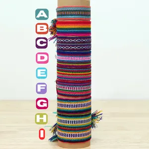 Colorful Vibrant Striped Woven Bracelets - Handmade Friendship Bracelets - Assortment
