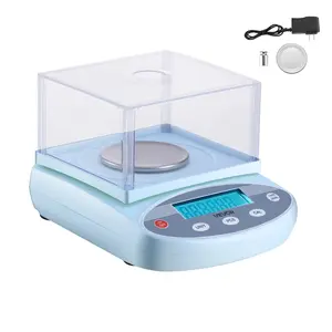 fathersdaygift VEVOR Analytical Balance, 200 gx 0.001 g, High Precision Accuracy Lab Scale, 13 Units Electronic Digital Analytical Balance with Glass Draft Shield and Weighing Pan, for Laboratory Jewelry Pharmacy