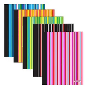 DDI 762018 BAZIC College Ruled Composition Notebook - 48 Count 100 Sheets 6 Assorted Covers Case of 48