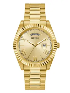 GUESS Male Gold-Tone Analog Watch