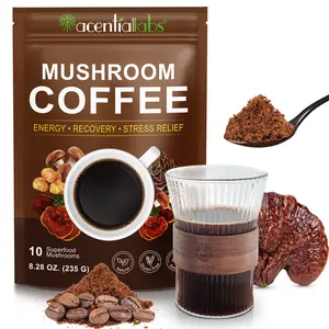 [NEW]Mushroom Coffee with Lion‘s Mane & Chaga - Adaptogenic Instant Coffee Blend, Sugar-Free Functional Beverage for Focus & Immune Support*, Smooth Medium Roast, Vegan & Clean Energy, 2026 Wellness Gift Idea