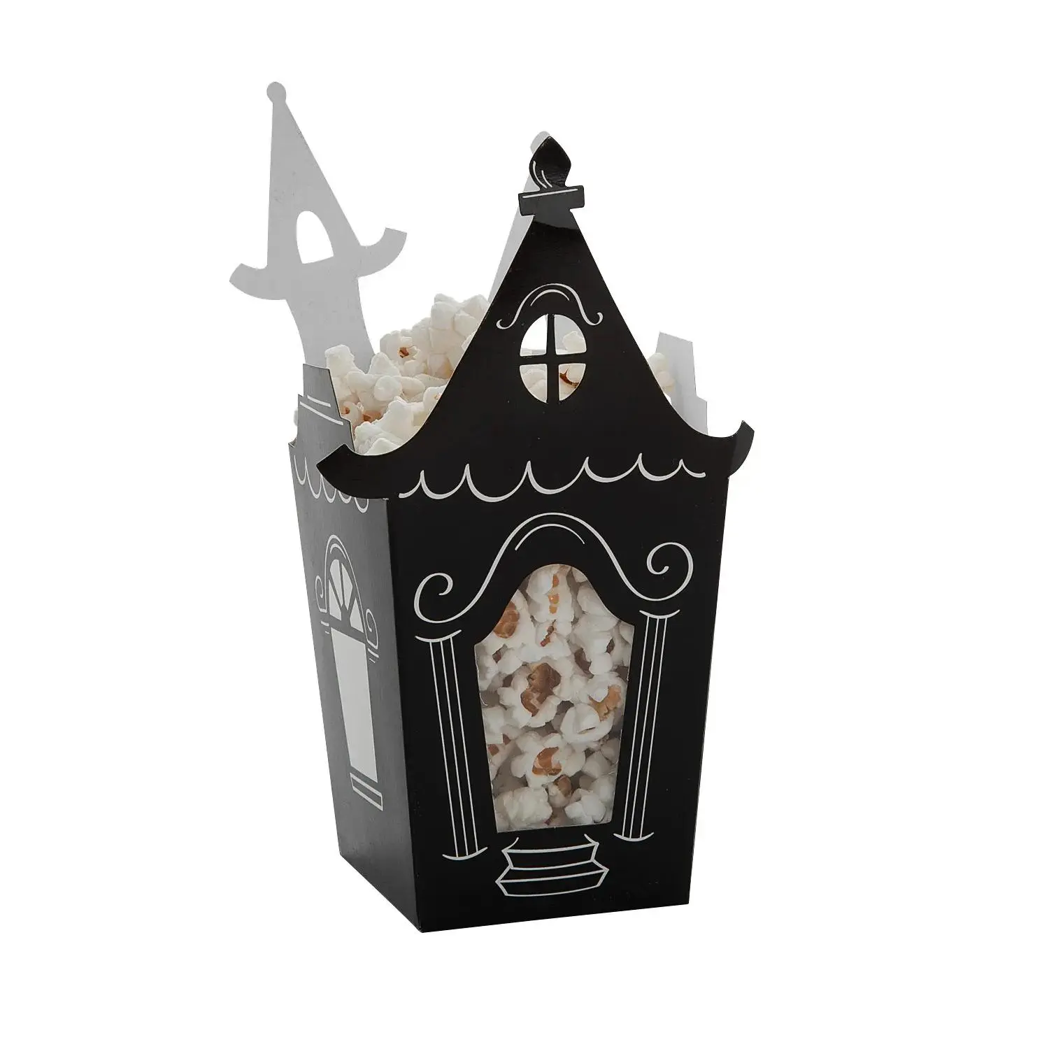 Halloween Haunted House Popcorn Box, Party Supplies, 12 Pieces