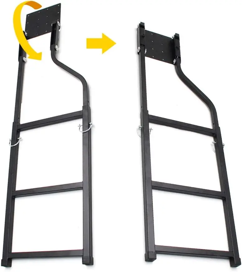 Tailgate Ladder Pickup Truck Accessories Universal Extension Step Ladder with Stainless Steel Self Drilling Hex Screws | Pickup Tailgate Step Ladder, Stainless Steel Universal Extension