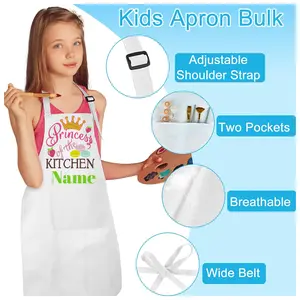 Personalized Kids Apron, Toddler Apron, Customized Apron, Little Chef, Cooking Apron, Kids Apron, Kitchen Apron, Custom Apron, Child Aprons