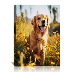 BARLEY ONE Click “Shop Chat”, Send Photos, Personalized Custom Canvas Prints with Your Photos Personalized Photo Canvas Print Customized Canvas Picture Frame Gifts for Pet Baby Family Mom Dad Men Women Couple Boyfriend Girlfriend Framed