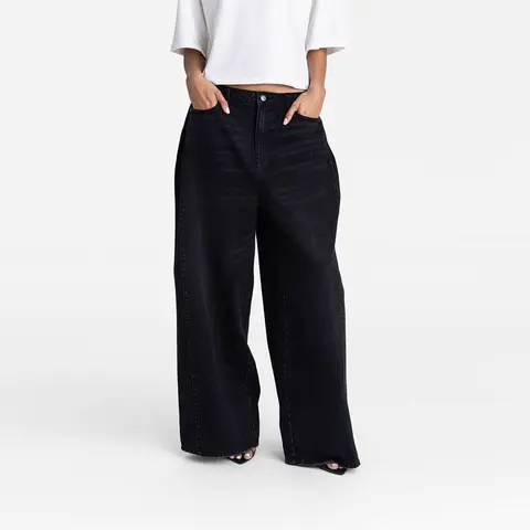 KBB by KAHLANA Women's Low-Rise Wide Leg 'The Rachel Jean'