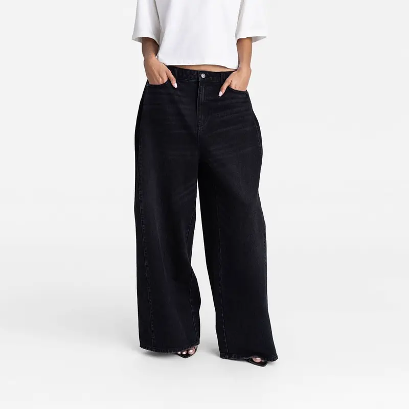 KBB by KAHLANA Women's Low-Rise Wide Leg 'The Rachel Jean'